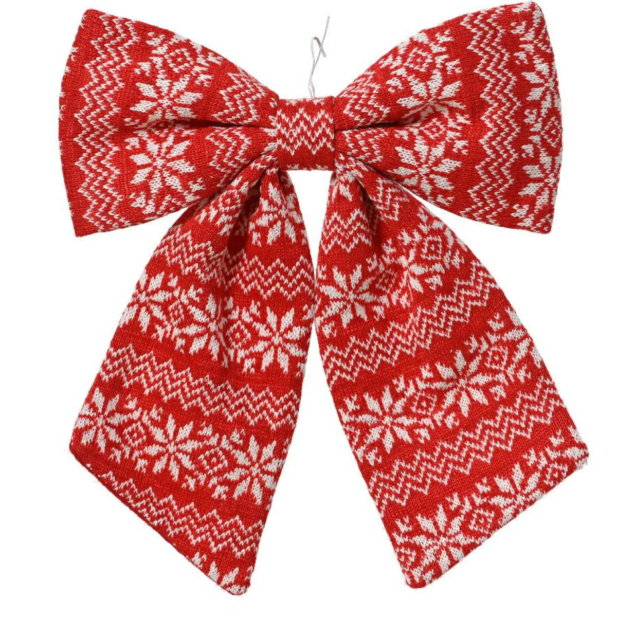 KAEMINGK Noeud de Noël (H32 cm) Tradition et blanc Rouge Best