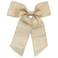 FEERIC LIGHTS Nœud de Noël en jute (H24 cm) Élégance Dé Or Discount