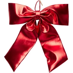 KOOPMAN Nœud de Noël Géant (H80 cm) Shiny Rouge Best