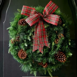 KAEMINGK Nœud de Noël (H26 cm) à carreaux Rouge Online