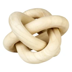 OSTARIA Nœud en bois à poser (15 x 15 cm) Chaîne Beige Best