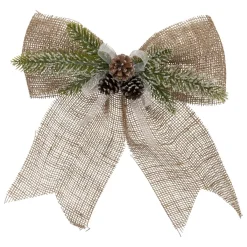 Feeric Lights & Christmas Nœud pailleté (H38 cm) Nature Beige Hot