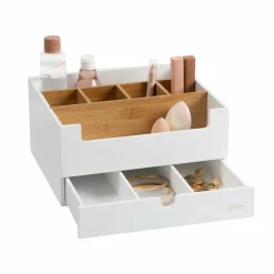 5 Five Simply Smart Organisateur de maquillage 1 tiroir Natureo Blanc Clearance