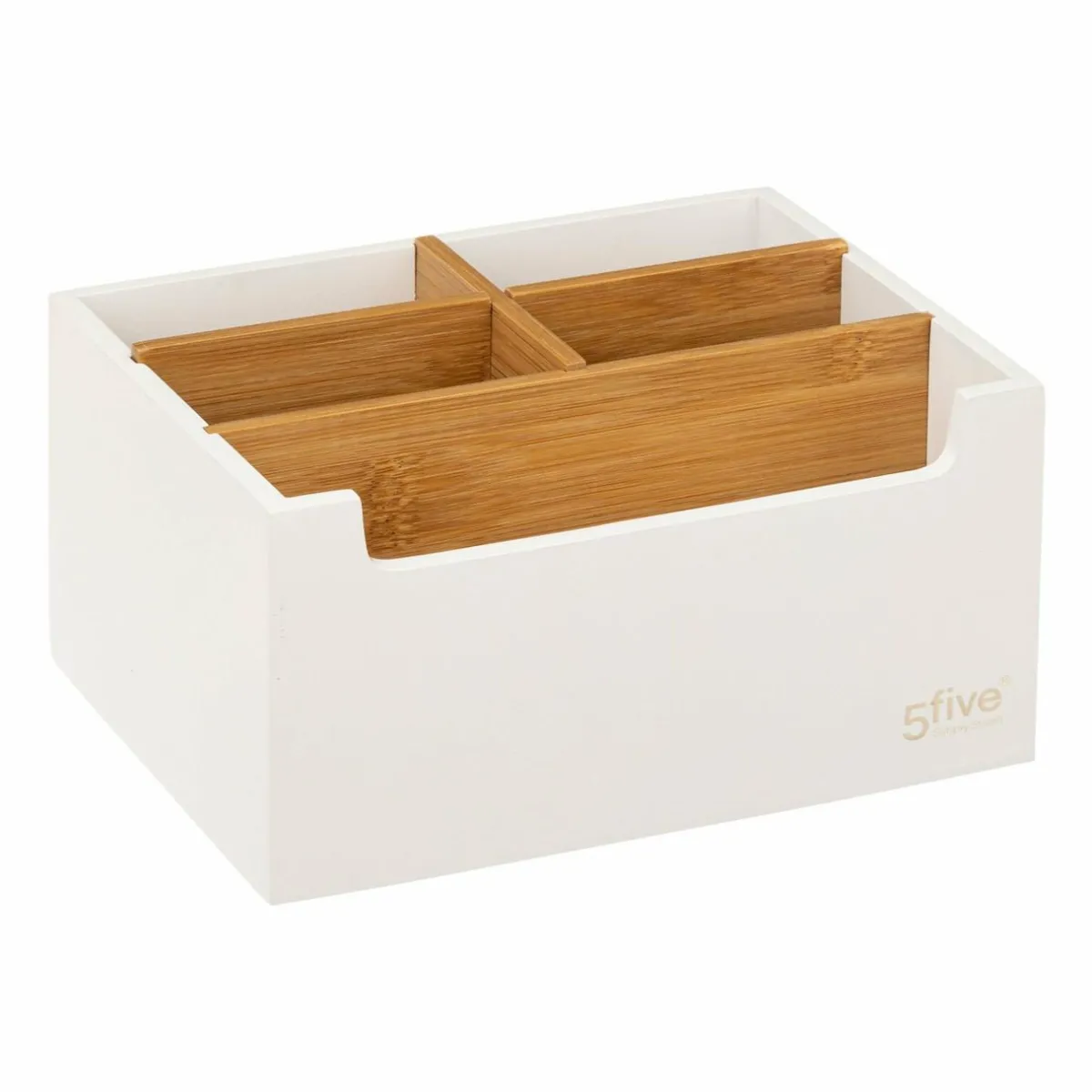 5 Five Simply Smart Organisateur de maquillage 5 compartiments Natureo Blanc Outlet