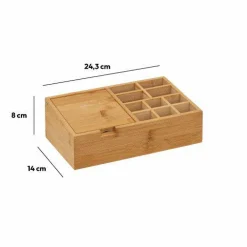 5 Five Simply Smart Organiseur Miroir 10 compartiments Bambou Naturel New