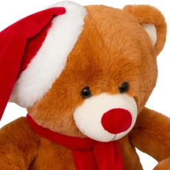 JJA Ours en peluche (H34 cm) Loulou écharpe rouge Marron Outlet