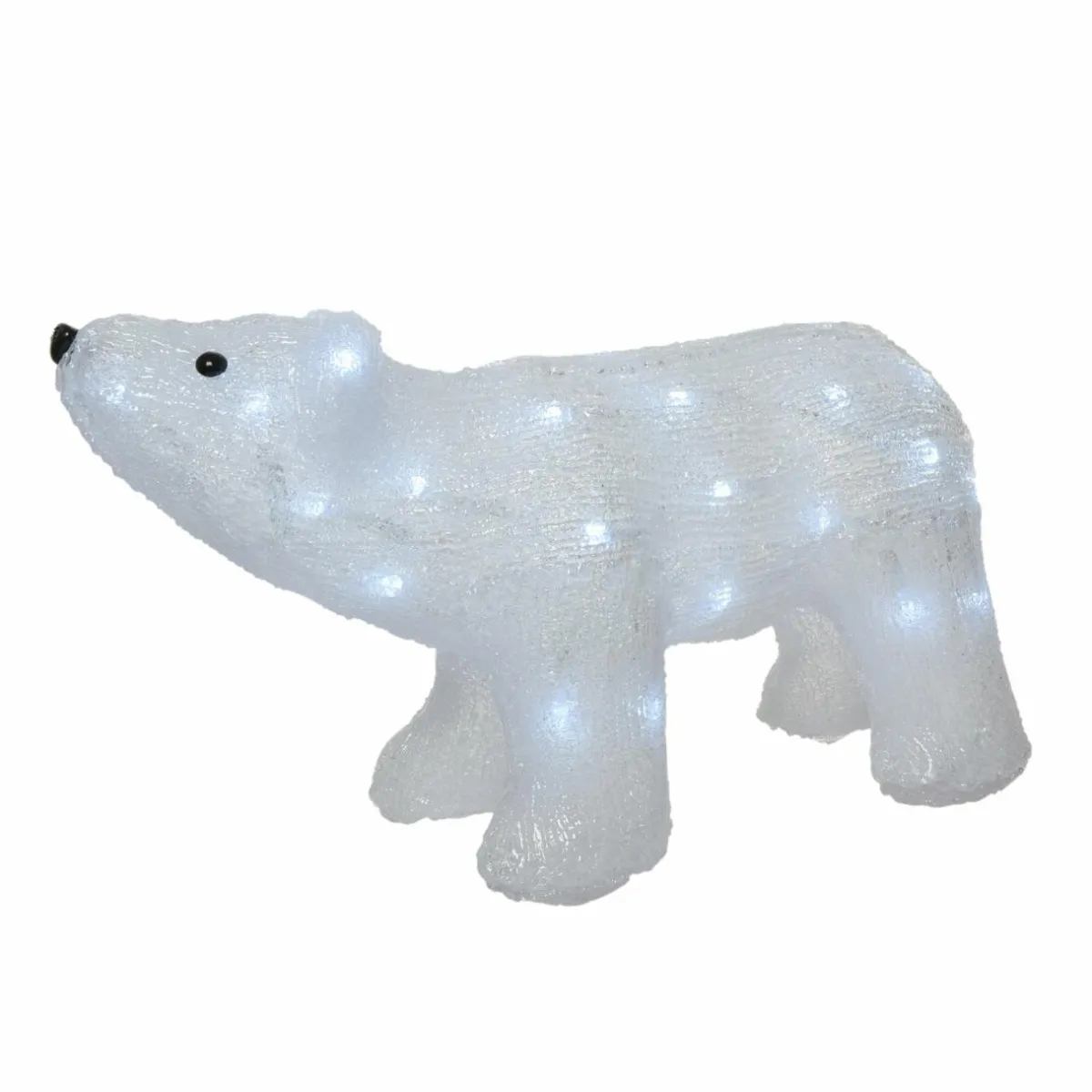 KAEMINGK Ours lumineux solaire 40 LED (H24 cm) Titouan Blanc froid Best