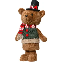 KAEMINGK Ourson de Noël déco (H46 cm) Teddy en beau costume Marron Clearance