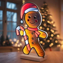 KAEMINGK Pain d'épice lumineux 201 LED (H38 cm) Sucre d'orge Infinity Multicolore Hot