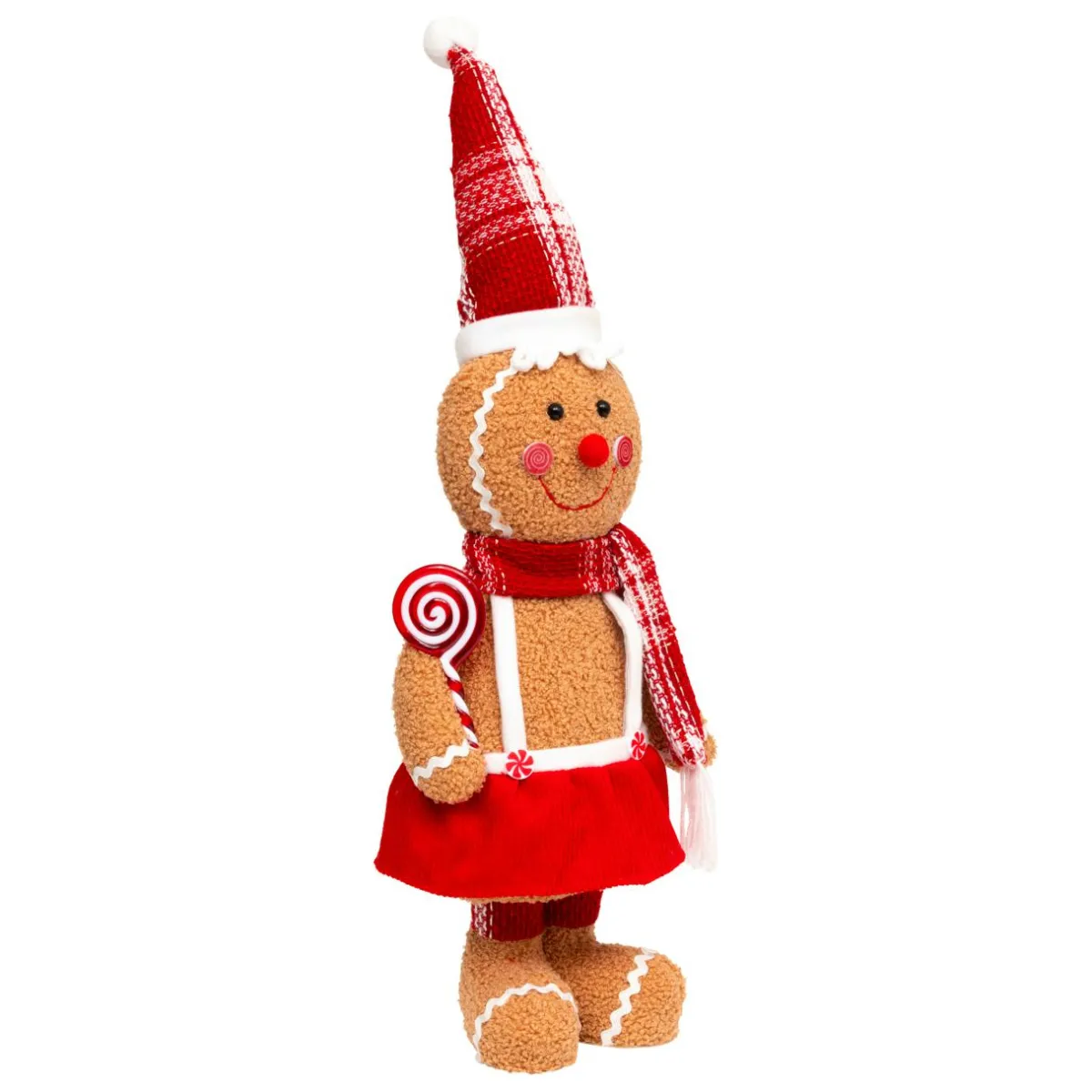 JJA Pain d'épices debout (H49 cm) Miss Noël Marron clair Online