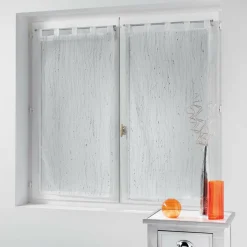 DOUCEUR D'INTERIEUR Paire de voilages à passants (45 x 160 cm) Filiane Blanc New