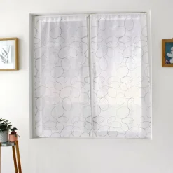 ENJOY HOME Paire de voilages brodés passe-tringle (60 x 90 cm) Galet Gris Online