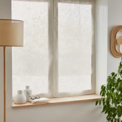 EMINZA Paire de voilages effet lin (60 x 120 cm) Robin Beige Discount