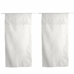 ENJOY HOME Paire de voilages passe-tringle (60 x 120 cm) Massala he Blanc New