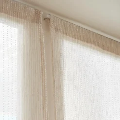 EMINZA Paire de voilages passe-tringle (60 x 120 cm) Arthur Beige Discount