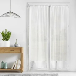 douceur d'intu017drieur Paire de voilages passe-tringle (70 x 200 cm) Lissea Blanc Online