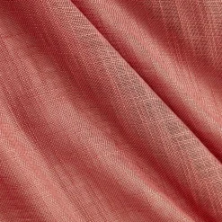EMINZA Paire de voilages passe-tringle effet lin (70 x 200 cm) Robin Terracotta Discount
