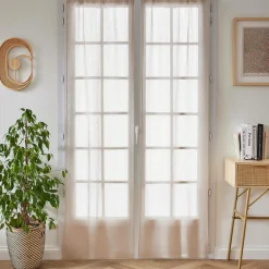 EMINZA Paire de voilages passe-tringle (70 x 200 cm) Arthur Beige Clearance