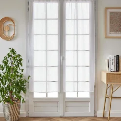 EMINZA Paire de voilages passe-tringle (60 x 160 cm) Arthur Blanc Sale