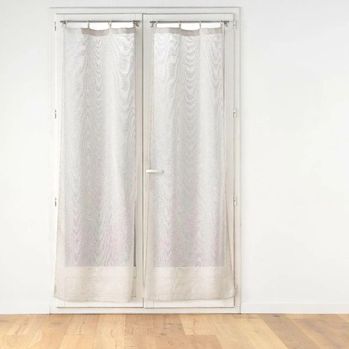 douceur d'intu017drieur Paire de voilages tissés œillets bois (70 x 200 cm) Minalisa Beige Best