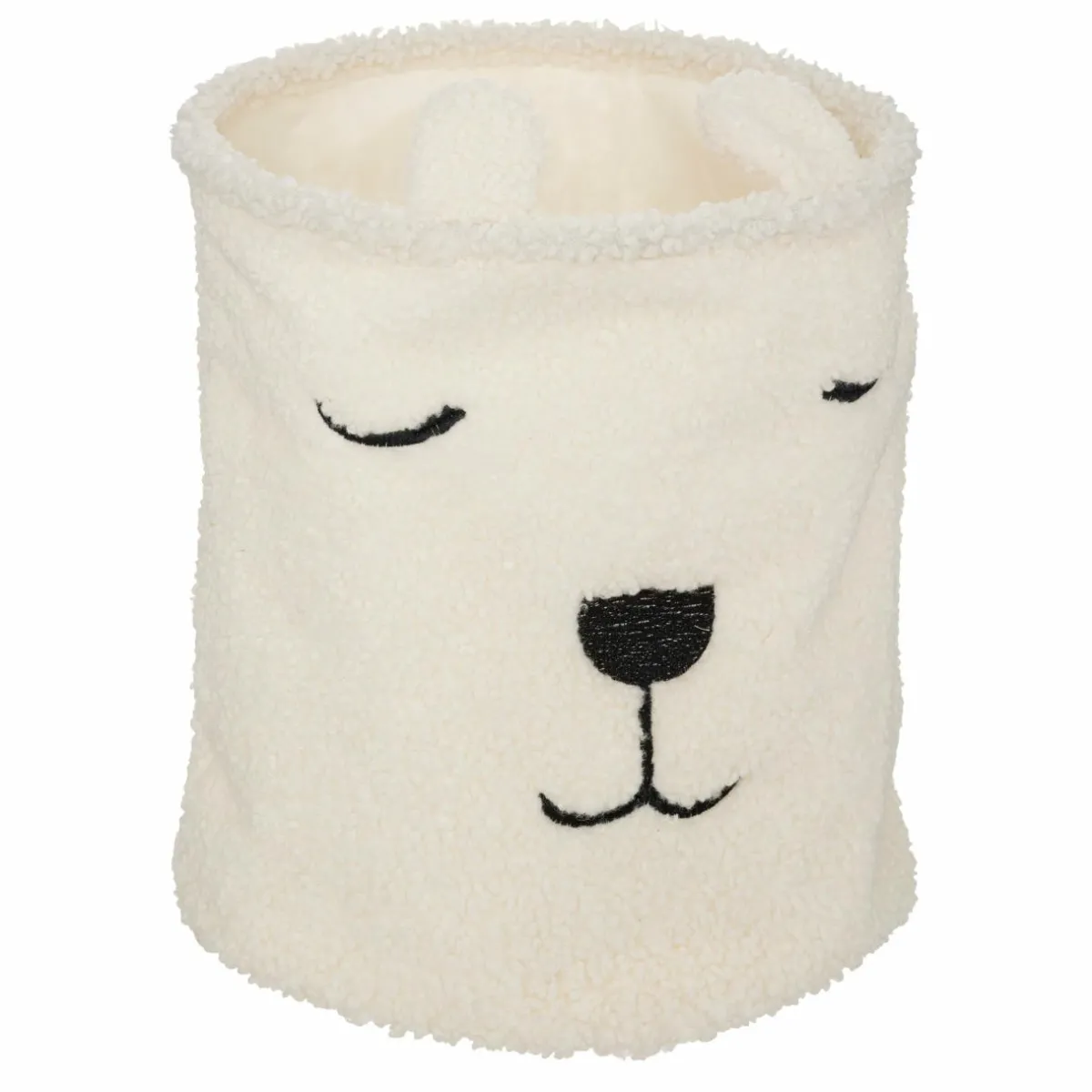 Atmosphera createur d'interieur for kids Panier à jouets (H40 cm) Bouclette Blanc Clearance