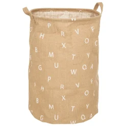 Atmosphera createur d'interieur for kids Panier à jouets jute (35 x 49 cm) Alphabet Beige New