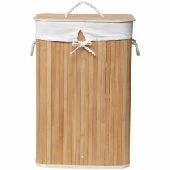 TENDANCE Panier à linge en bambou (H60 cm) Anako Naturel Hot