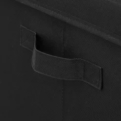 ATMOSPHERA Panier à linge pliable (36 x 36 x 55 cm) Colorama Noir Clearance