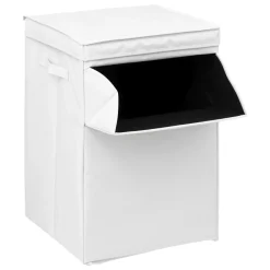 ATMOSPHERA Panier à linge pliable (36 x 36 x 55 cm) Colorama Blanc Outlet
