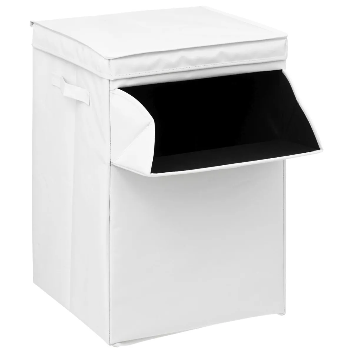 ATMOSPHERA Panier à linge pliable (36 x 36 x 55 cm) Colorama Blanc Outlet