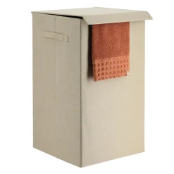 TENDANCE Panier à linge pliable (H60 cm) TissuFlex Beige Hot