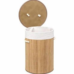 ATMOSPHERA Panier à linge rond Bambou Naturel Sale