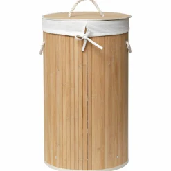 TENDANCE Panier à linge rond en bambou (H60 cm) Anako Naturel Clearance