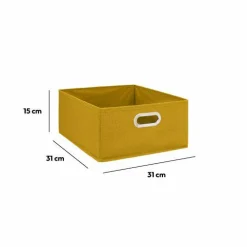 5 Five Simply Smart Panier de rangement ( 31 x 15 cm) Helena Jaune moutarde Hot