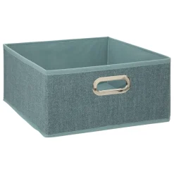 5 Five Simply Smart Panier de rangement ( 31 x 15 cm) Helena Bleu pétrole chiné Online
