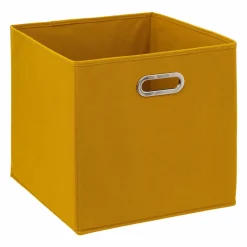 5 Five Simply Smart Panier de rangement (31 x 31 cm) Helena Jaune moutarde Hot