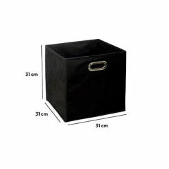 5 Five Simply Smart Panier de rangement (31 x 31 cm) Helena Noir Sale