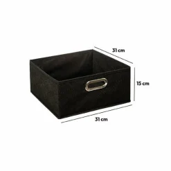 5 Five Simply Smart Panier de rangement (31 x 15 cm) Helena Noir Hot