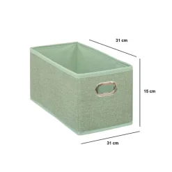 5 Five Simply Smart Panier de rangement (15 x 31 cm) Helena Vert sauge Best