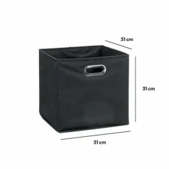 ATMOSPHERA Panier de rangement (31 x 31 cm) Helena Gris Anthracite Outlet