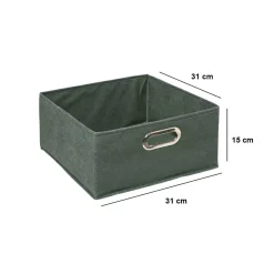 5 Five Simply Smart Panier de rangement (31 x 15 cm) Helena Vert kaki Hot