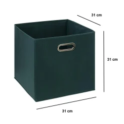 5 Five Simply Smart Panier de rangement (31 x 31 cm) Helena Bleu pétrole Online
