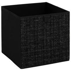 5 Five Simply Smart Panier de rangement (31 x 31 cm) Tweed Noir Online