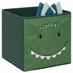 Atmosphera createur d'interieur for kids Panier de rangement enfant (29 x 29 cm) Dino Vert Online