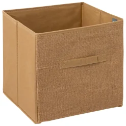 5 Five Simply Smart Panier de rangement toile de jute (31 x 31 cm) Mix Beige Hot