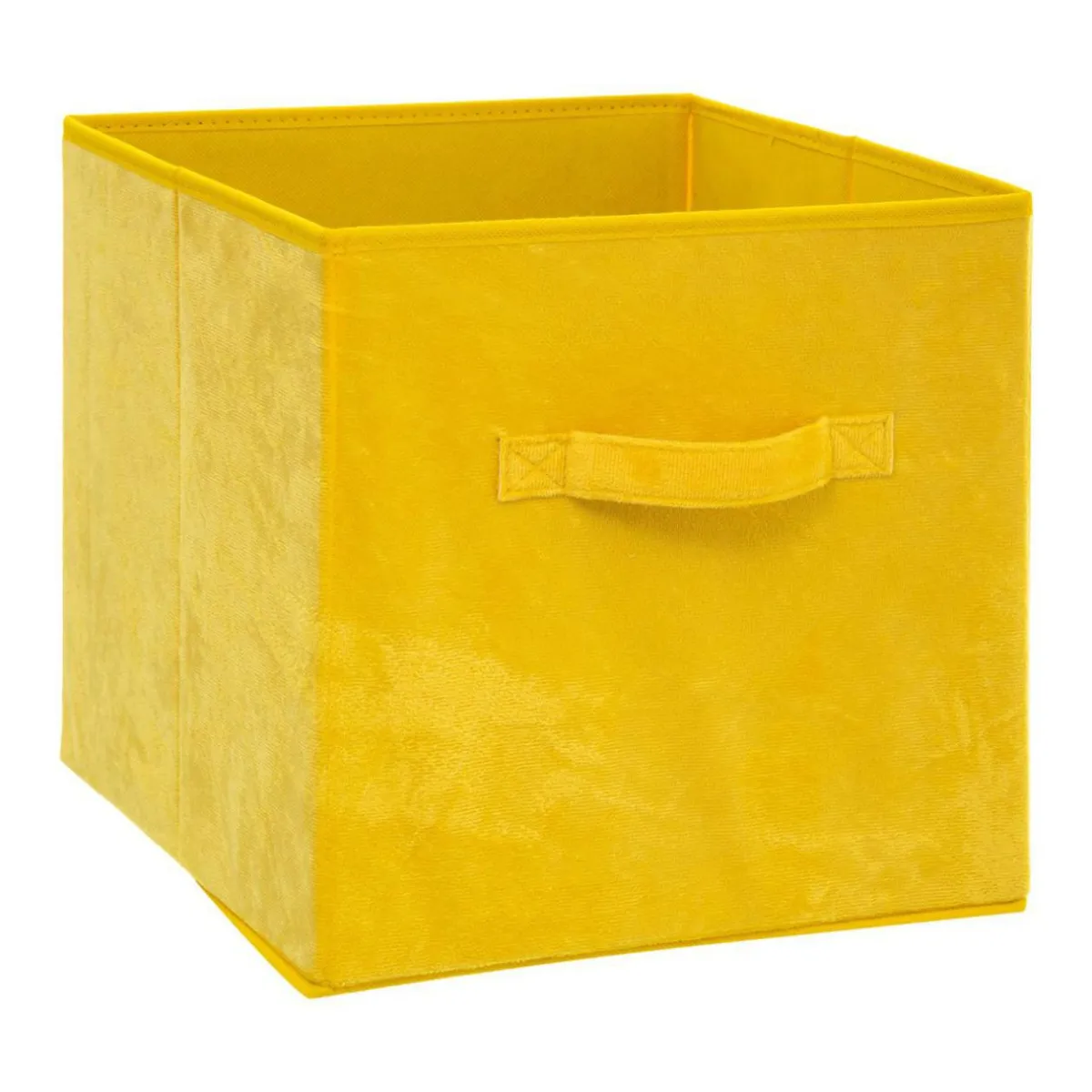 ATMOSPHERA Panier de rangement Velouria Jaune Clearance