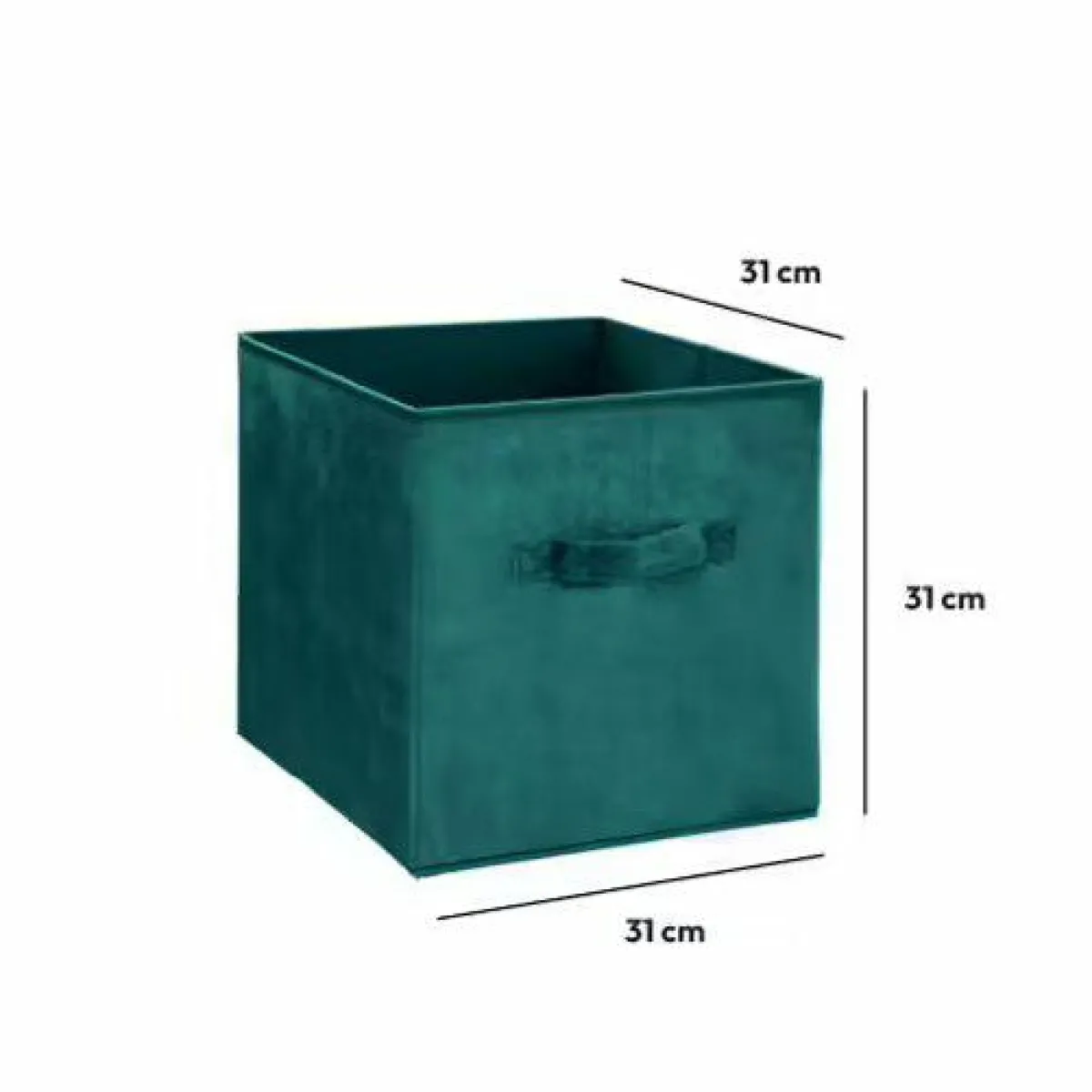 ATMOSPHERA Panier de rangement Velouria Bleu canard Best