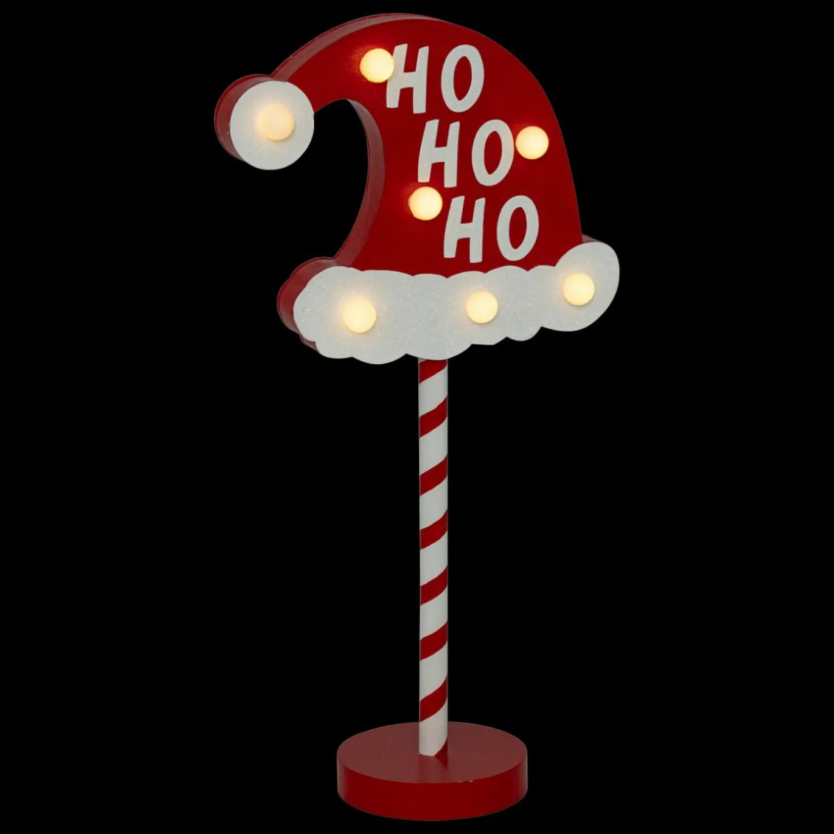 FEERIC LIGHTS Panneau lumineux à piles (H41 cm) Ho Ho Ho Rouge Discount