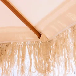 #N/A Parasol de jardin rond à franges (D2 m) Valparaiso Ecru Sale