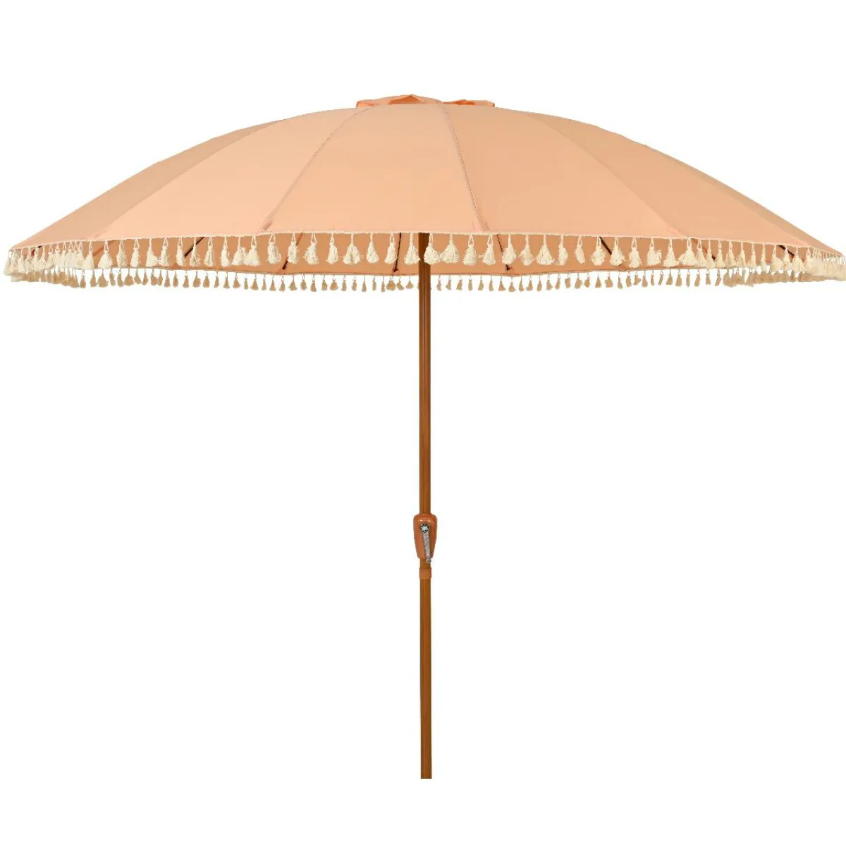 KAEMINGK Parasol de jardin rond à franges (D2.5 m) Mexico Rose Pêche Best